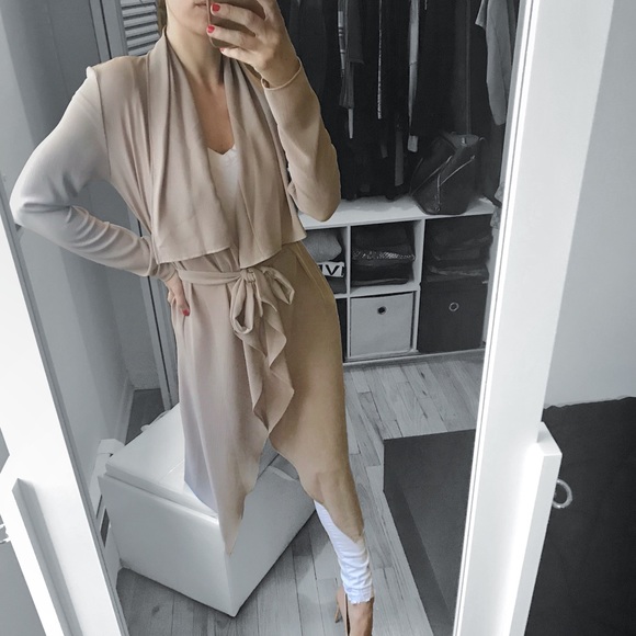 🆕 LAST 1▪️Mocha Longline Duster Cardigan Jacket - Picture 4 of 7